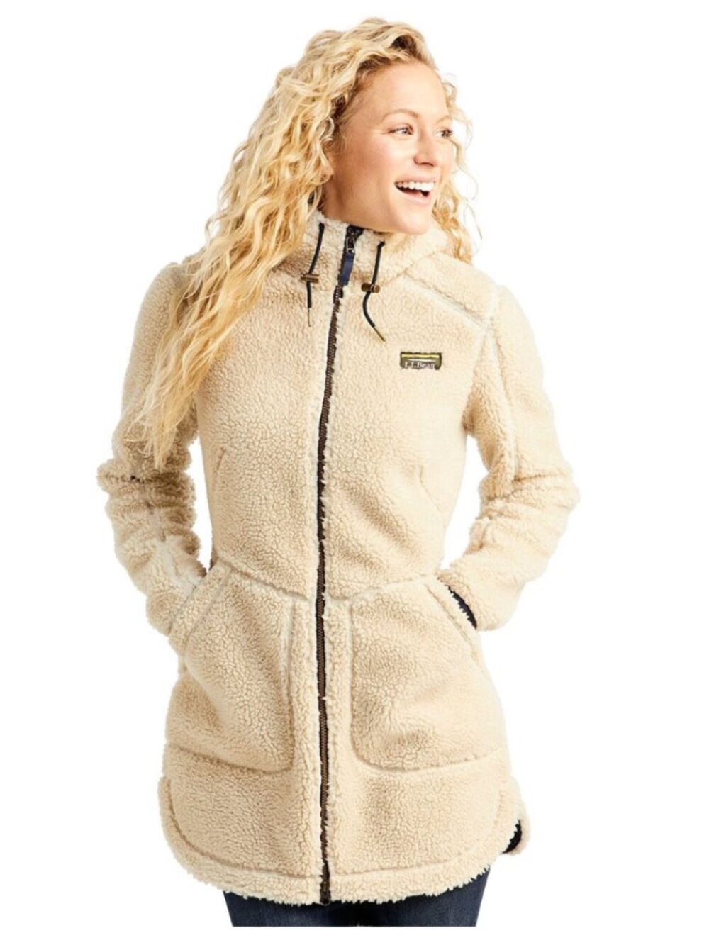 LL Bean - Mountain Pile Fleece Coat - Women's size Small